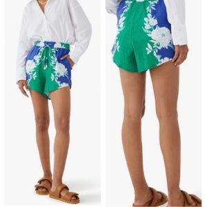 NWT Farm Rio Soft Garden Shorts Linen Blend Shorts